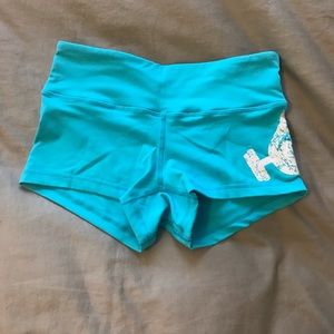 EUC neon blue WODBottom shorts xs